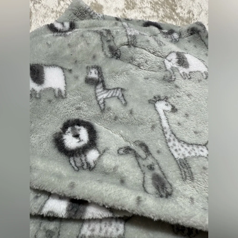 Safari Animals Cozy Baby Fleece Swaddle